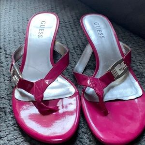 Guess hot pink sandals